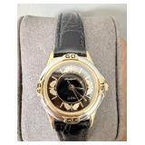 10K Black Hills Gold Leather Watch
