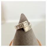 Vintage Sterling Silver Wrap Ring sz 7
