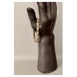 Sterling Silver & Copper Taxco X&O Link Bracelet >