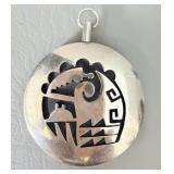 Heavy Sterling Silver Hopi Spinner Pendant 61.4g!!