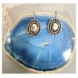 Sterling Silver Navajo Drop Earrings