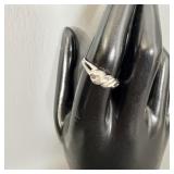 Sterling Silver Twisted Ring sz 8.5