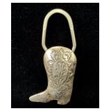 Sterling Silver Native American Handmade Boot >