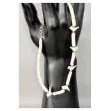 Heishi Navajo Fetish Bird Necklace 12'