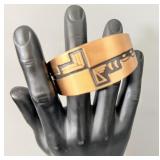 Solid Copper Navajo Cuff Bracelet