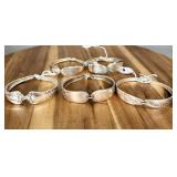 (5) Silver Plate Spoon Bracelets