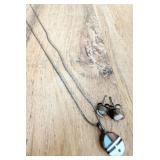 Sterling Silver Zuni Sunface Necklace & Earrings >