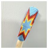 Vintage Native American Hand Beaded Lighter Cover>