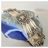 Vintage Sterling Silver Mayan Pyramid Temple >