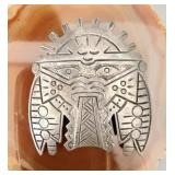 Vintage Sterling Silver Hopi Kachina Brooch