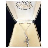 Sterling Silver Bluebird Necklace 20' .925 Chain