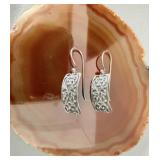 Silpada Sterling Silver Raised Scroll Panel >