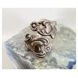 Sterling Silver Adjustable Spoon Ring
