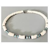 Vintage Handmade Heishi Shell Turquoise Bead >