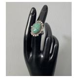 Vintage Sterling Silver Navajo Sonoran Turquoise >