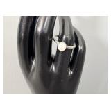 Sterling Silver Pearl Ring sz 8