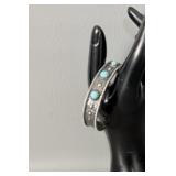Sterling Silver Carolyn Pollack Turquoise Cuff >