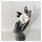 Vintage Sterling Silver Turquoise & Lapis Inlay >