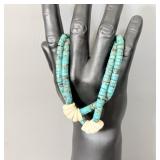 Vintage Native American Turquoise Jacla Shell >