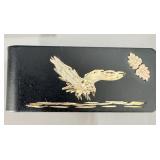 10K Black Hills Gold Trim Eagle Money Clip