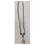 Vintage Navajo T. Benally Sterling Silver Pendant>