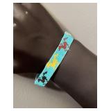 Native American Beadwork Horse Bracelet