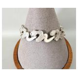 Sterling Silver Snake Bracelet 7.25' >