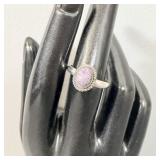 Navajo Sterling Silver Purple Oval Charoite Ring>