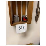 Pair of vintage light up/shelf not included