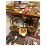 Vintage brass scale