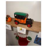 Vintage cast iron yellow cab company car