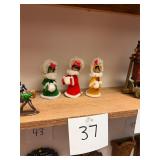 Lot of 3 vintage Christmas decorations