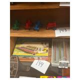 Lot of 4 vintage Man oil plastic tractors