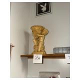 Vintage plaster planter
