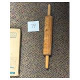 Vintage wooden rolling pin