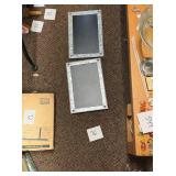 Pair of galvanized chalk boards