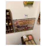 Vintage sealed metal sign