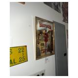 Vintage Beefeater gin mirrored sign