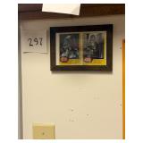 Pair of framed 1977 Star Wars Darth Vader cards