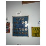 Lot of 19 Eisenhower dollar in display