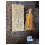 Vintage doll with necklace / original box