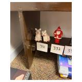 Pair of vintage pig s+p shakers