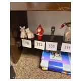 Vintage hard plastic Santa candle holder / no c/c