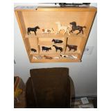 Lot of vintage farm animals / shelf not included