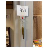 Vintage metal bullet key chain / inactive