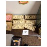 Lot of vintage Flintstone money