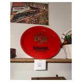 Vintage Schmidts plastic beer tray