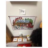 Vintage black Americana metal sign