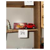 Vintage red VW Beetle friction car / original box