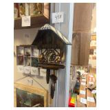 Vintage German wooden carved cuckoo clock